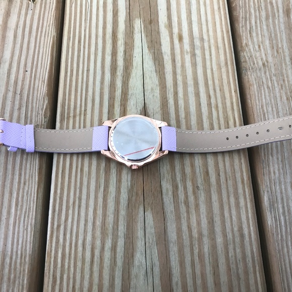 Womens Watch Purple Band Ladies Analog Wrist Watch - Picture 7 of 8